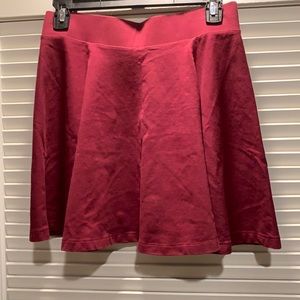 Divided Maroon Skirt
